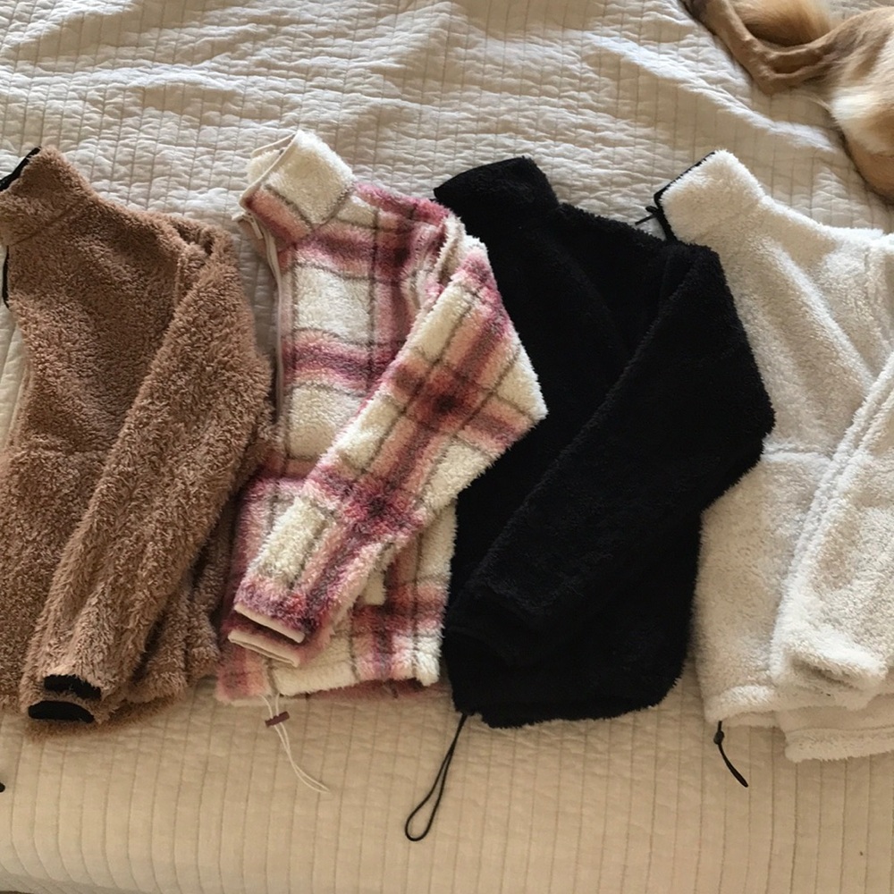No Boundaries sherpa pullover fleece bundle